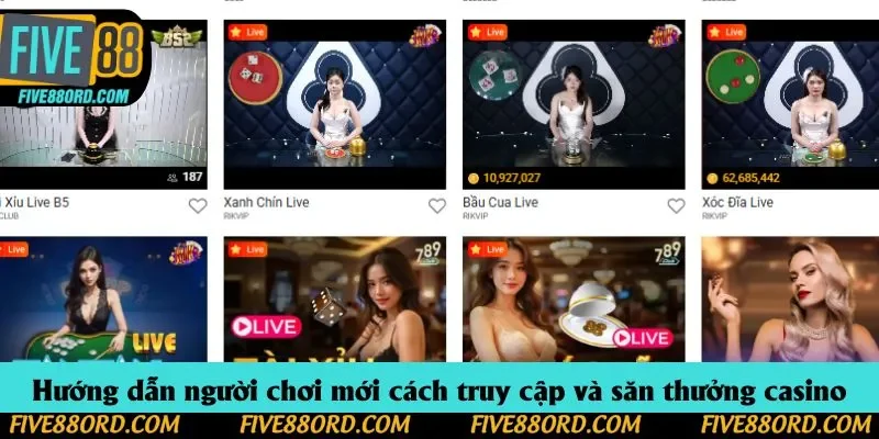 Hướng dẫn người chơi mới cách truy cập và săn thưởng casino