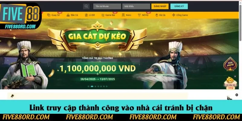 Link truy cập thành công vào nhà cái tránh bị chặn